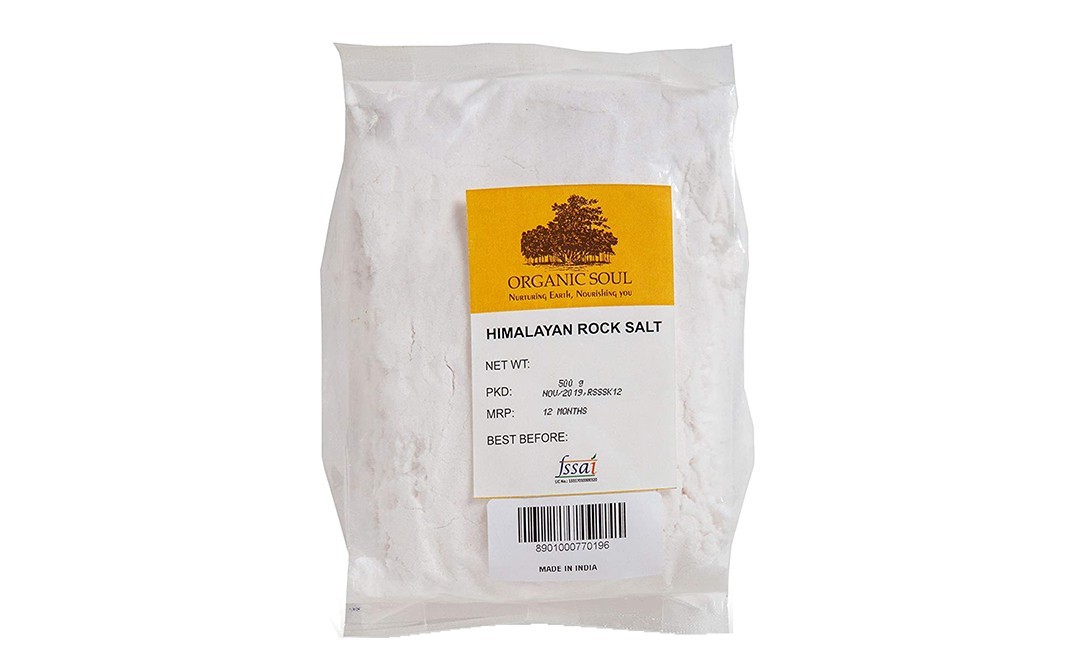 Organic Soul Himalayan Rock Salt    Pack  500 grams